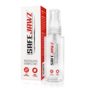 SafeJawz Anti-Microbial Mouthguard Sanitiser - Front