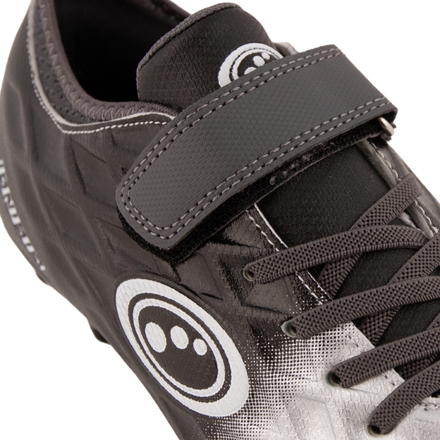 Optimum Kids Ignisio Easy Fasten Moulded Stud Firm Ground Boots - Black/Silver
