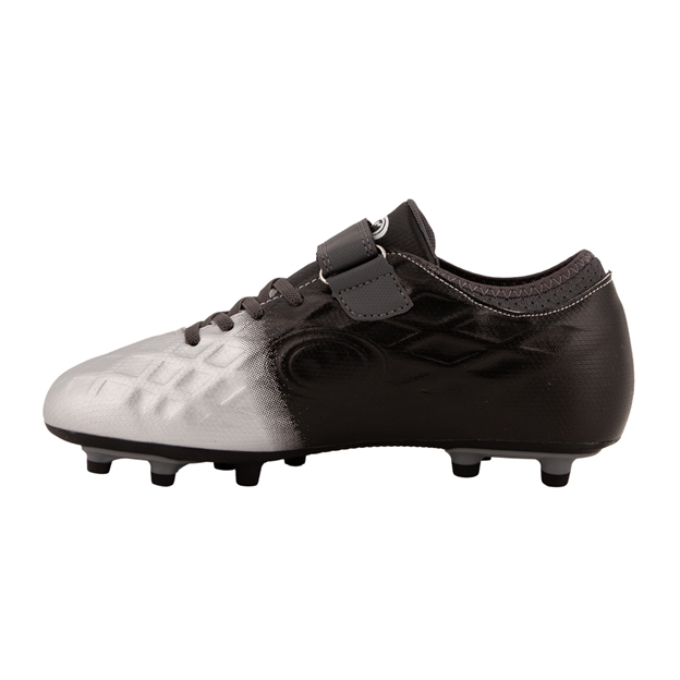 Optimum Kids Ignisio Easy Fasten Moulded Stud Firm Ground Boots - Black/Silver