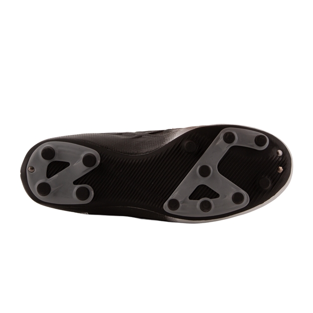 Optimum Kids Ignisio Easy Fasten Moulded Stud Firm Ground Boots - Black/Silver