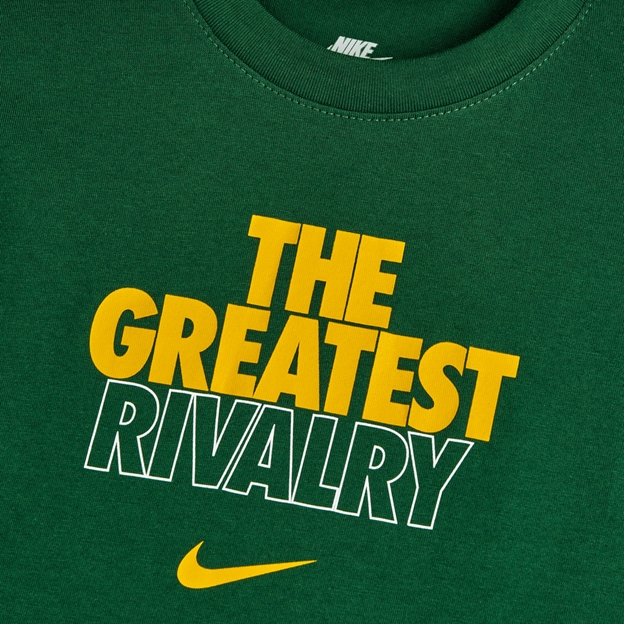 South Africa Springboks Kids All Blacks Tour T-Shirt 26/27 Gorge Green - The Greatest Rivalry Graphic