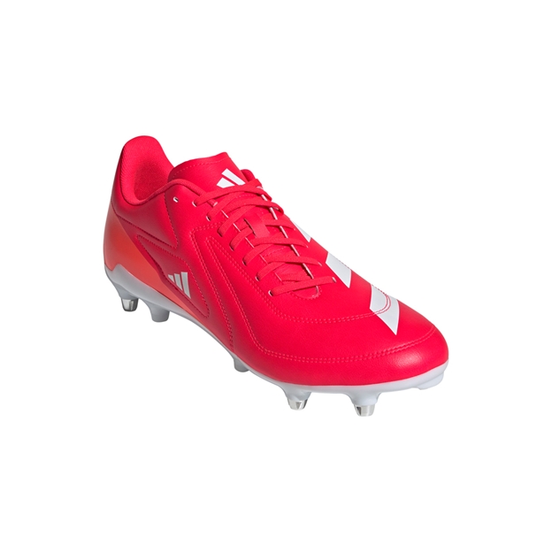 adidas Adults RS15 Soft Ground Rugby Boots - Lucid Red