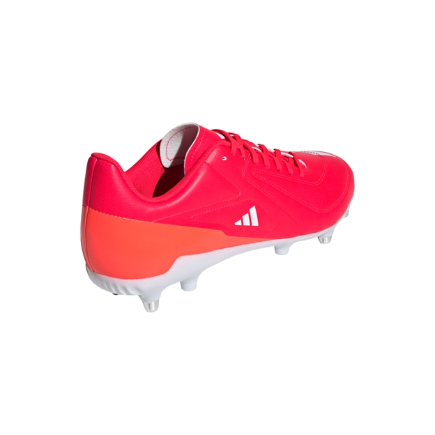 adidas Adults RS15 Soft Ground Rugby Boots - Lucid Red