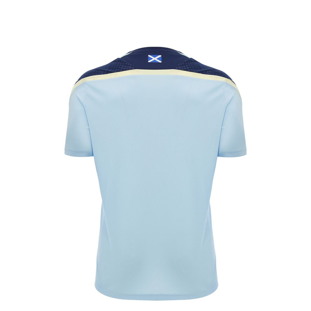Scotland Kids Training Shirt 26/27 Blue and Sand - Front View