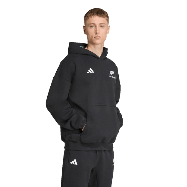 All Blacks Presentation Jacket 25/26 Black - Model Walking