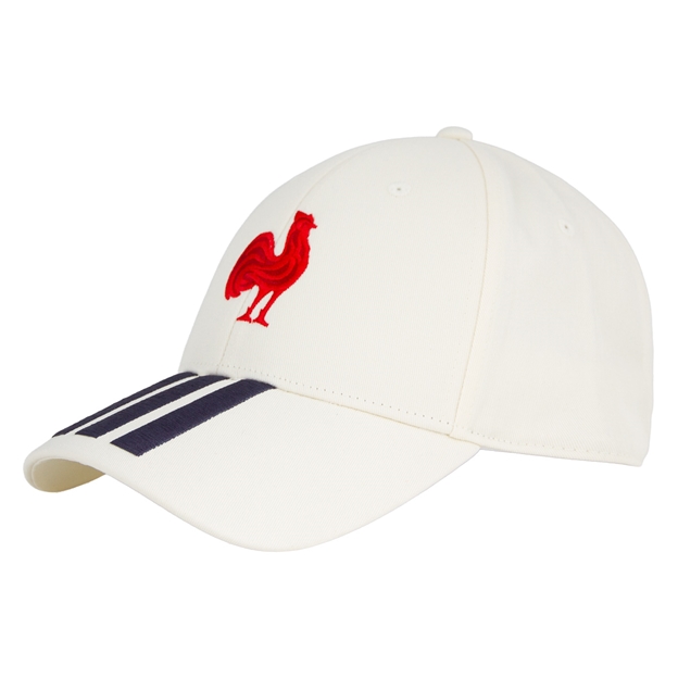 France Adults Baseball Cap 26/27 Cream White - Front View