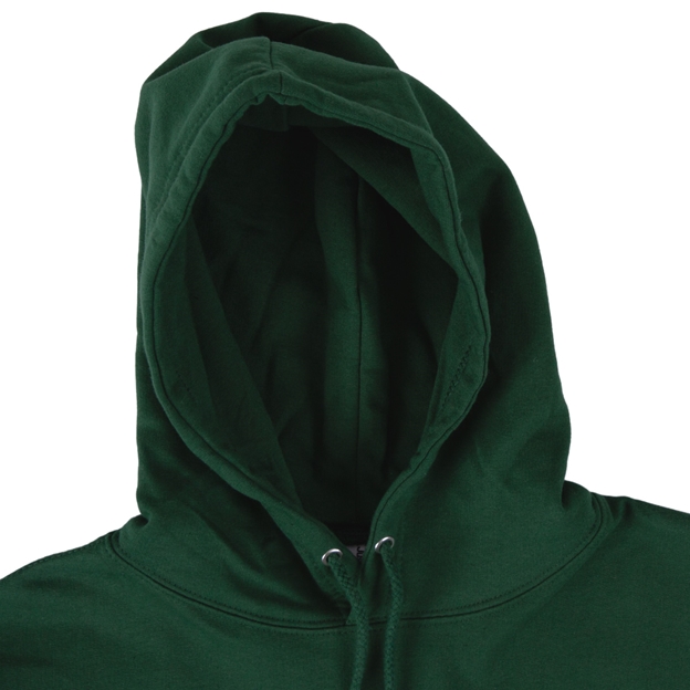 Ireland Kids Classic Hoodie Bottle Green - Hood Close-up