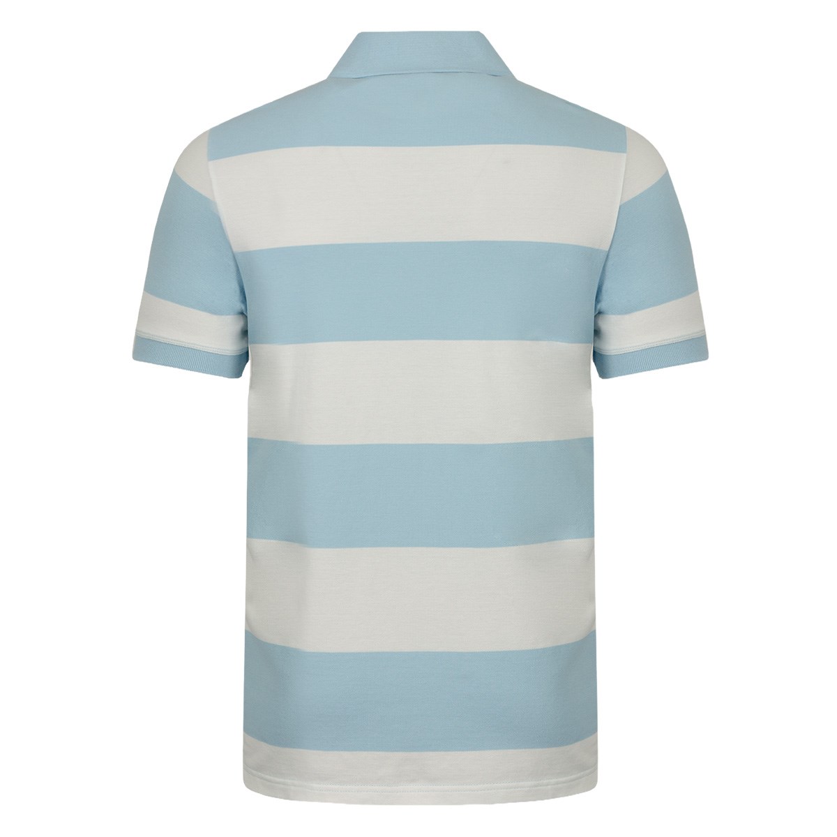 Scotland 1990 Heritage Pure Cotton Polo – Sky Blue/White