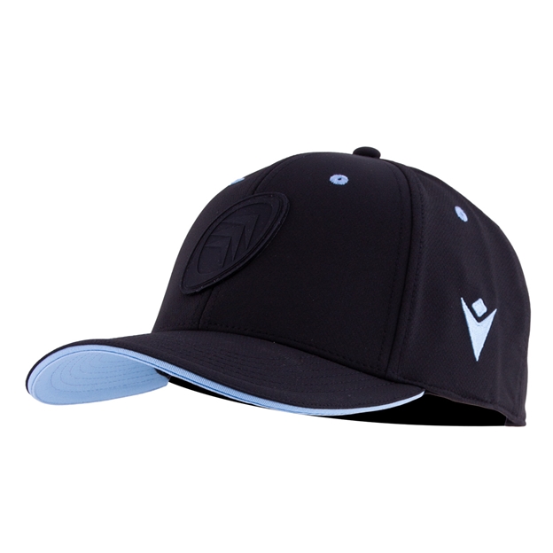 Cardiff Adults Curved Visor Cap 26/27 Navy - Front View