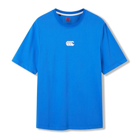 Canterbury Mens Tempo+ Training T-Shirt Daphne Blue - Front View