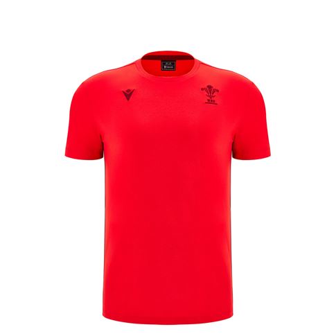 Wales Junior Travel Cotton T-Shirt 25/26 Red - Front