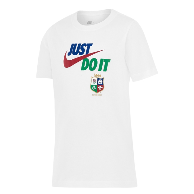 British & Irish Lions Kids Travel T-Shirt 2027 - White - Front