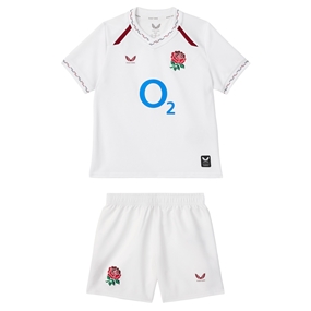 England Infants Home Rugby Kit 26:27 Brilliant White - Front View