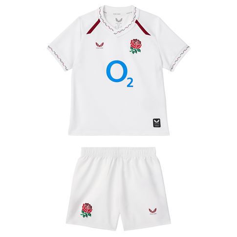 England Infants Home Rugby Kit 26:27 Brilliant White - Front View