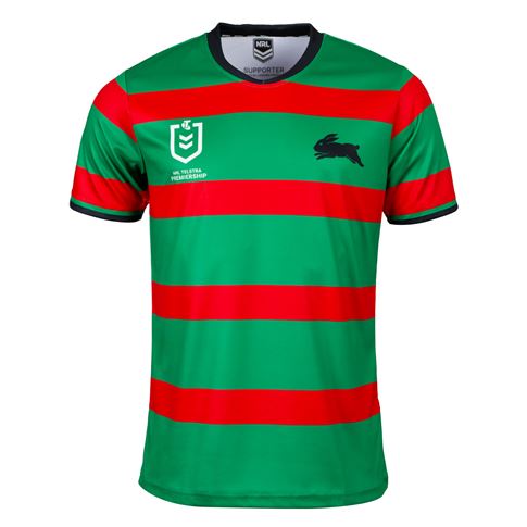 South Sydney Rabbitohs Adults Supporters Shirt 2026 Green - Front View