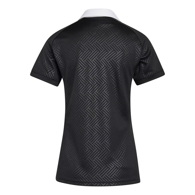 Black Ferns Womens Home Rugby Shirt 26/27 All Black - Back View