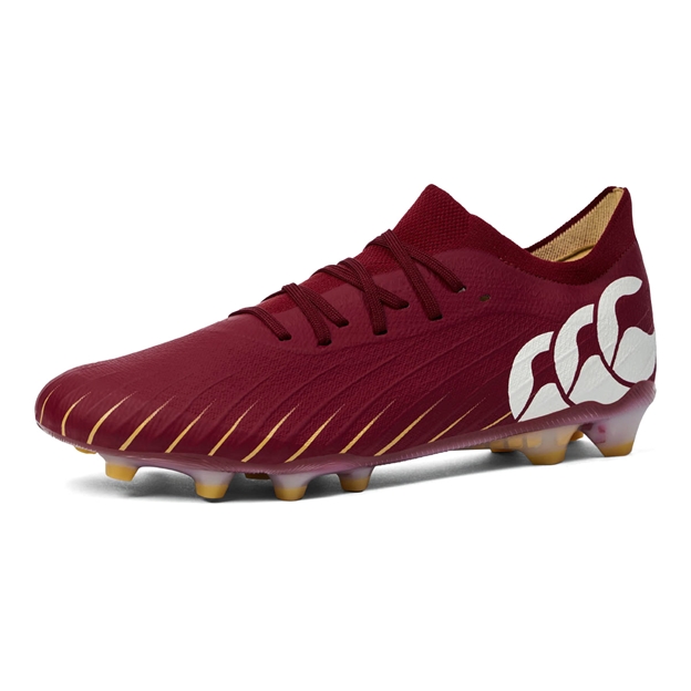 Canterbury Adults Speed Falcon Elite FG Rugby Boots Red - Front