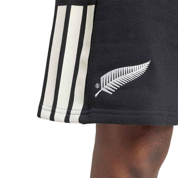 All Blacks Mens Leisurewear Shorts 26/27 All Black - All Blacks Fern Close-up