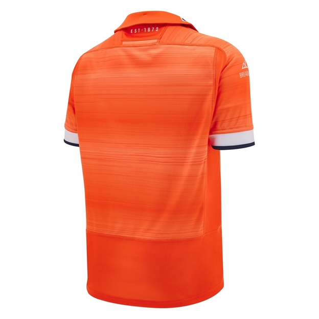 Edinburgh Mens Away Rugby Shirt - Short Sleeve - 24/25 - Back