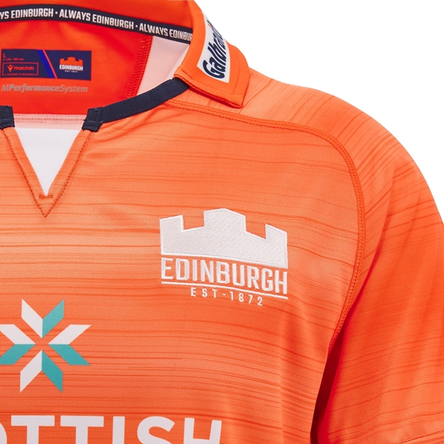 Edinburgh Mens Away Rugby Shirt - Short Sleeve - 24/25 - Logo