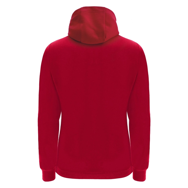 Wales Mens Travel Full Zip Hoodie 26/27 Red - Back View