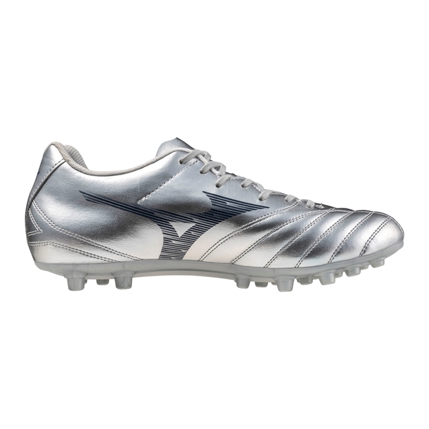Mizuno Adults Monarcida Neo III Select Firm Ground Artificial Grass Rugby Boots Galaxy Silver - Instep