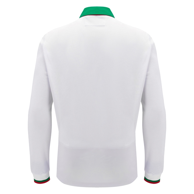 Wales Mens Away Cotton Rugby Shirt - Long Sleeve 2025 - Back