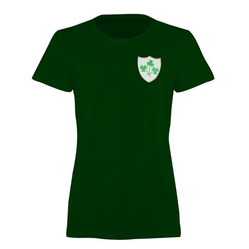 Ireland Womens Classic Printed T-Shirt – Bottle Green