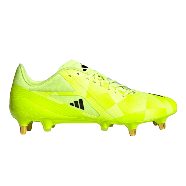 adidas Adults Adizero RS15 Pro Soft Ground Rugby Boots Yellow - Outstep