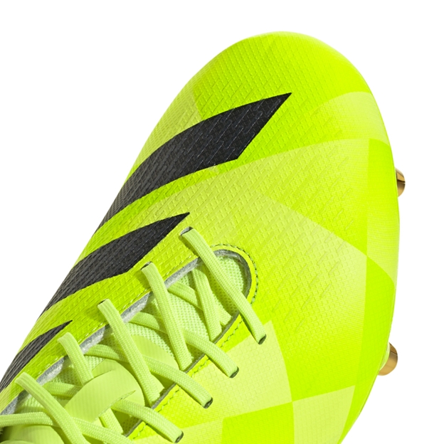 adidas Adults Adizero RS15 Pro Soft Ground Rugby Boots Yellow - Toe