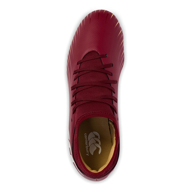Canterbury Adults Speed Falcon Team SG Rugby Boots Red - Top
