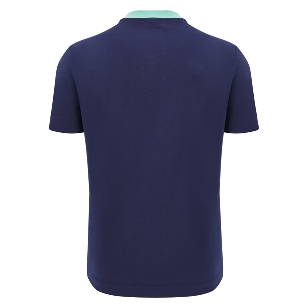 Scotland Mens Travel Cotton T-Shirt - Navy - Short Sleeve 2025 - Back