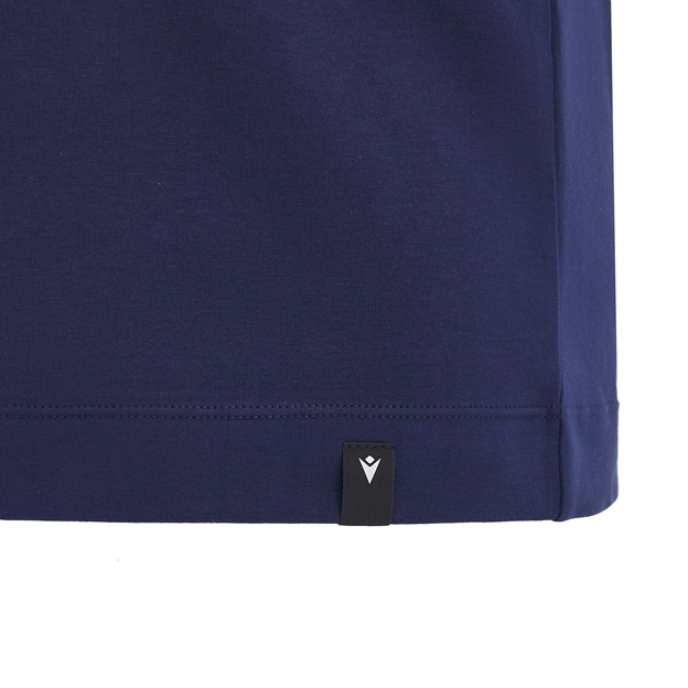 Scotland Mens Travel Cotton T-Shirt - Navy - Short Sleeve 2025 - Hem
