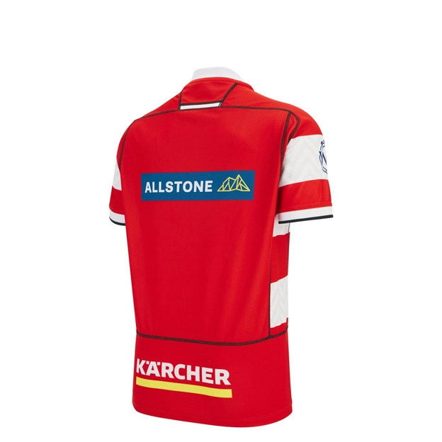 Gloucester Kids Home Rugby Shirt 25/26 Red - Back