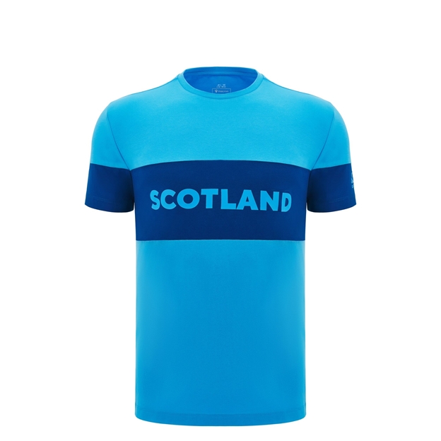 Scotland Juniors Cotton T-Shirt - Sky Blue - 2025 - Front