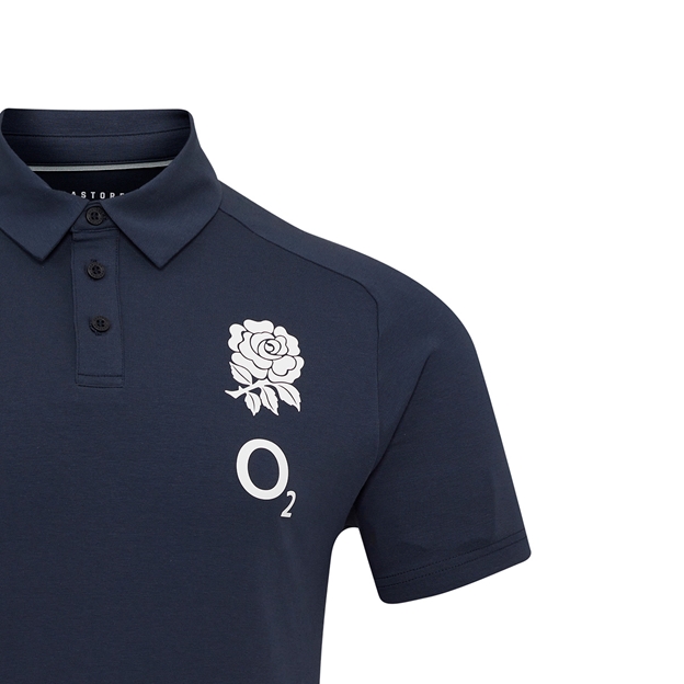 England Mens Travel Short Sleeve Polo 25-26 Inkwell - RFU