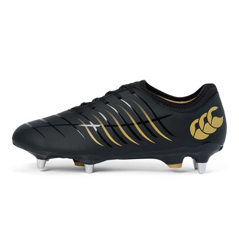 Canterbury Adults Phoenix 2.0 Team Soft Ground Rugby Boots Black - Outstep