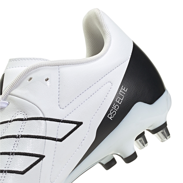 adidas Adults RS15 Elite Soft Ground Rugby Boots White - Heel