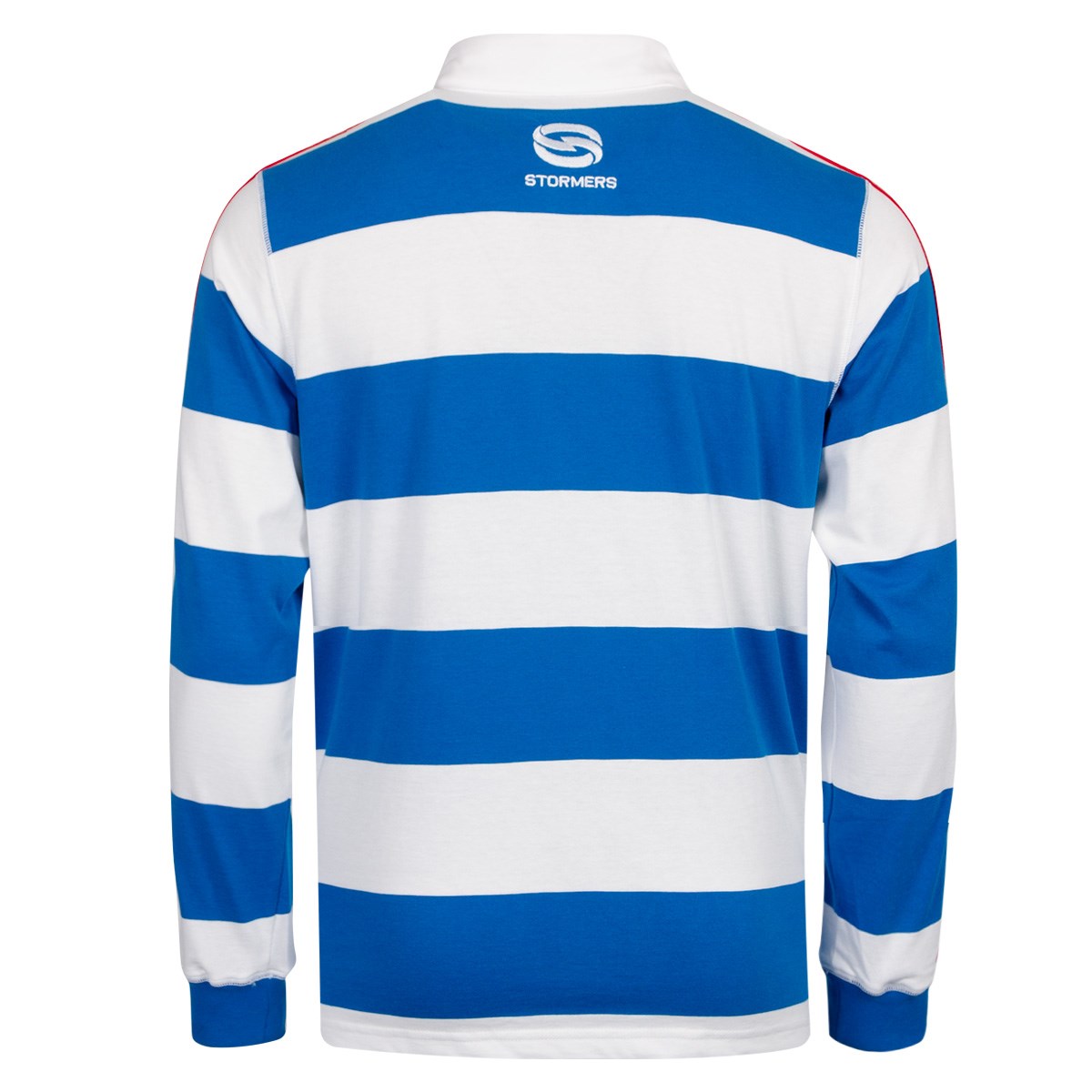 Stormers Mens Heritage Polo Rugby Shirt 25/26 Blue/White - Front View