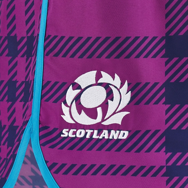 Scotland Junior Swim Shorts 25/26 Purple/Navy - Thistle Embroidery