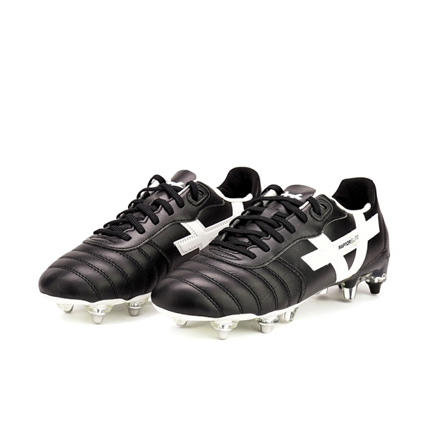 Oxen Adults Raptor Elite Mix Stud Rugby Boots Black - Pair