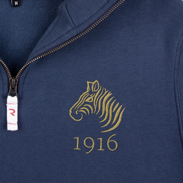 Namibia 1916 Quarter Zip Sweatshirt - Petrol Blue