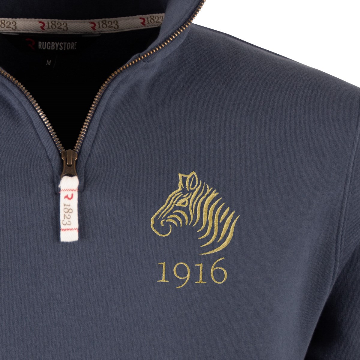R1823 Namibia 1916 Quarter Zip Top - Petrol Blue