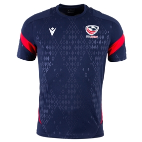 USA Mens Training T-Shirt 2026 Navy - Front