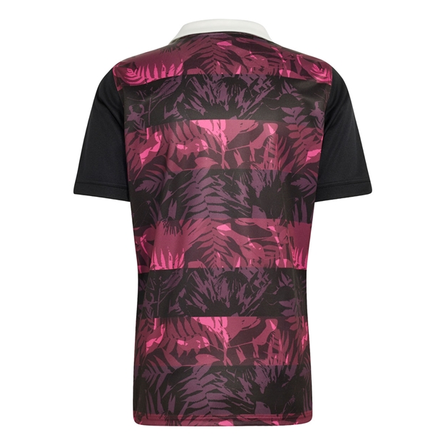All Blacks Mens 'Greatest Rivalry' Training Rugby Shirt 26/27 Maroon - Back View