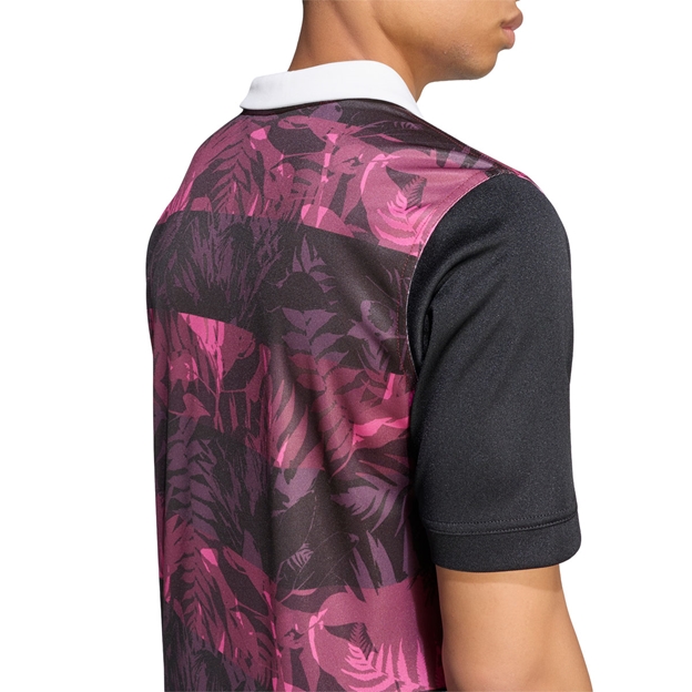 All Blacks Mens 'Greatest Rivalry' Training Rugby Shirt 26/27 Maroon - Model Back Close-up View