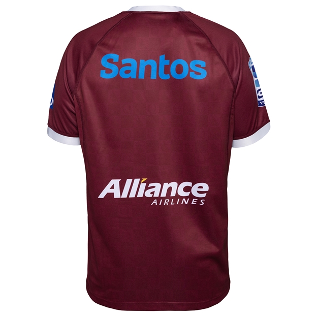 Queensland Reds Mens Home Rugby Shirt 25/26 Maroon - Back
