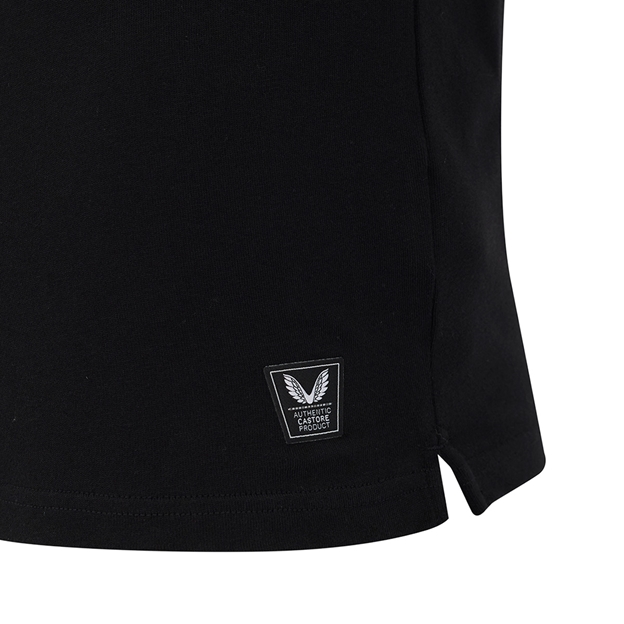England Mens Away Classic Long Sleeve Rugby Shirt 25/26 Black - Authentic Castore Product
