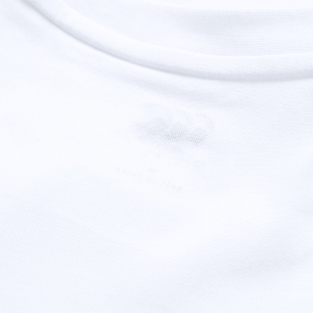 Canterbury Mens Tempo+ Training Vest White and Blue - Nape Close-up