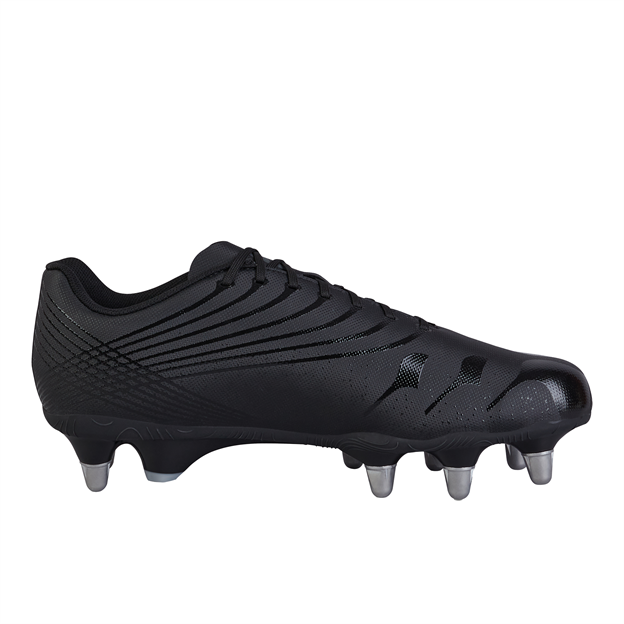 Canterbury Adults Stampede Team Soft Ground Rugby Boots Black - Instep View